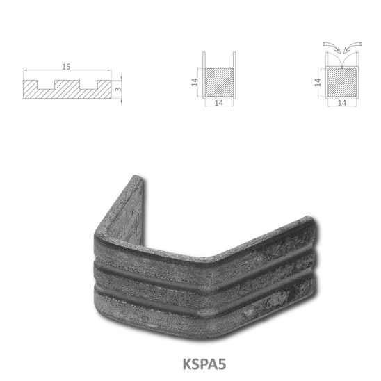 Spona U 14 mm