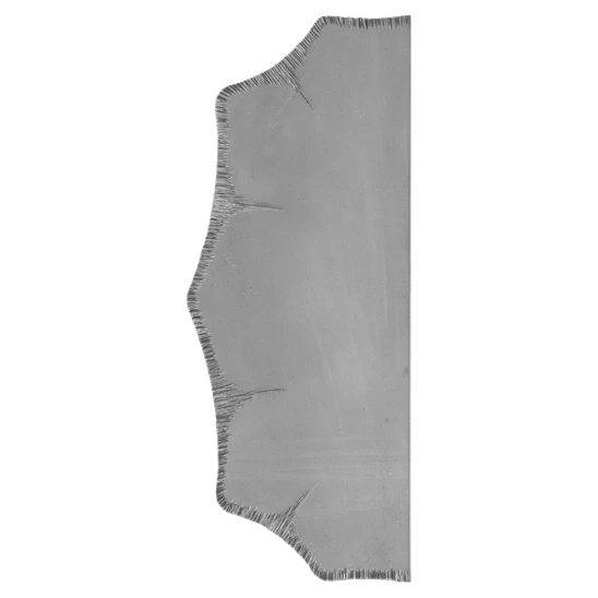 Štít 230x93x3mm bez otvorů, zdobený, oboustranný (pravý i levý)