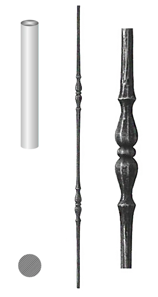 Kovaná výplň zábradlí H 1000 mm, 12 mm