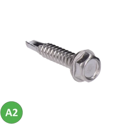 Nerezový šroub samovrtný, šestihranná hlava, DIN7504  /AISI304  4,8x16 - 6,3x100 určen pro hliník, plast a tenké plechy