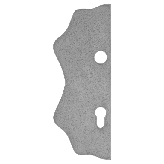 Štít 250x95x3mm s otvory, rozteč 90mm, otvor pro kliku ø 19,5mm, hladký, pro zámek ZM90/80