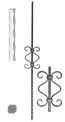 Kovaná výplň zábradlí H 900xL135mm,12x12mm,válcovaná ocel