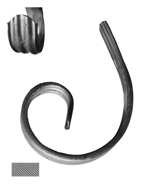 Půlkruh 14 x 6 mm, 100 x 120 mm