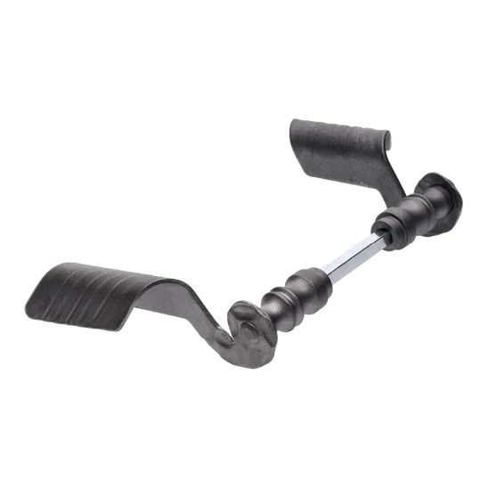 Klika 75 x 140 x 4 mm, ø19 mm, bez povrchové úpravy, pár
