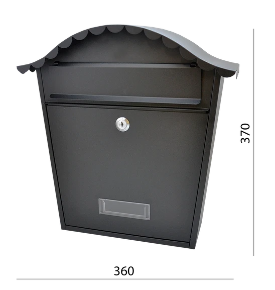 Poštovní schránka H 370 x L 360 mm x W 130 mm