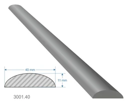 Madlovina D 40x11 mm, délka 3 anebo 6m, cena za KUS