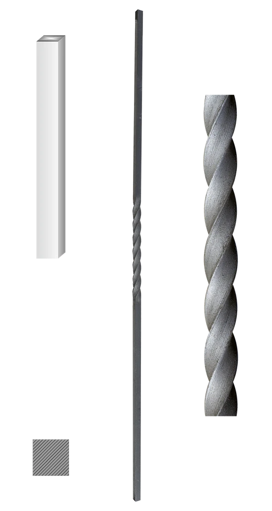 Kovaná výplň zábradlí H 1000 mm, 12 x 12 mm
