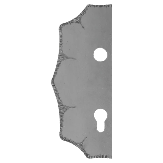 Štít 230x93x3mm s otvory, rozteč 90mm, otvor pro kliku ø 19,5mm, zdobený, levý, pro zámek ZM90/80