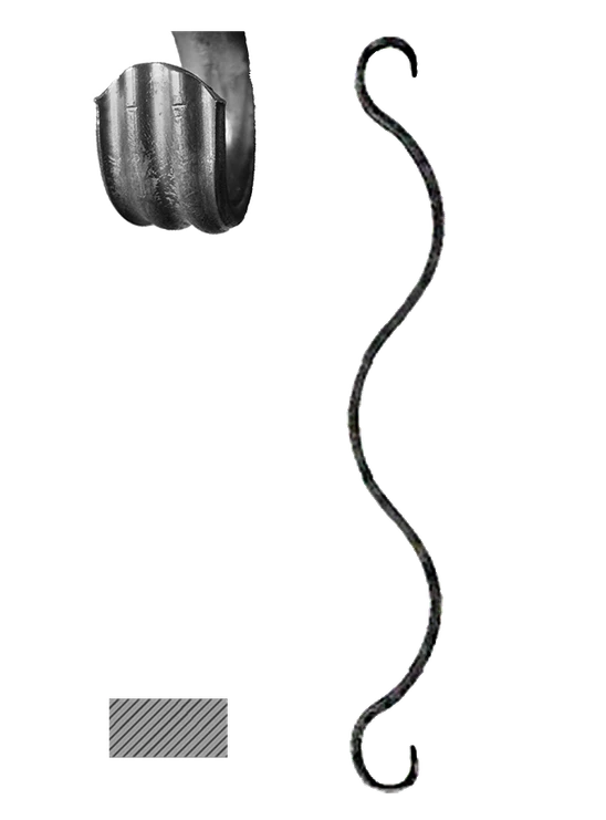 Prvek 14 x 6 mm, 380 x 50 mm