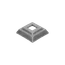 Krytka odlévaná, 42 x 42 x 13 mm, díra: 13 x 13 mm