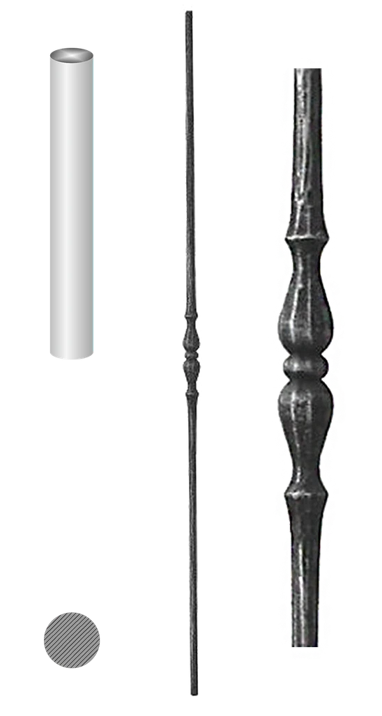 Kovaná výplň zábradlí H 1000 mm, 12 mm