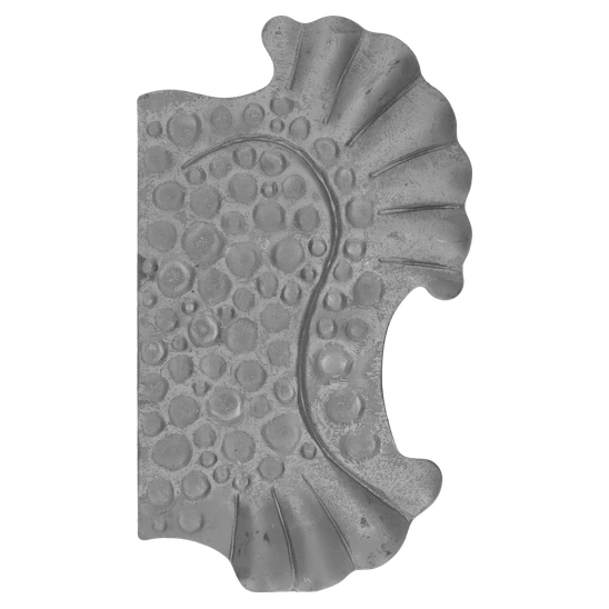 Štít 270x160x3mm bez otvorů, zdobený, pravý