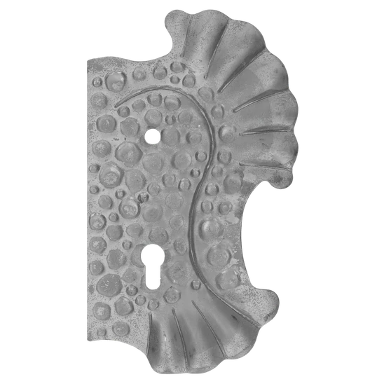 Štít 270x160x3mm s otvory, rozteč 90mm, otvor pro kliku ø 11,5mm, zdobený, pravý, pro zámek ZM90/80