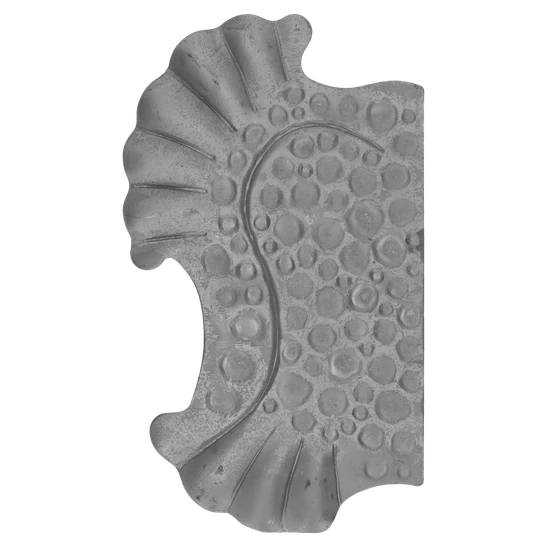 Štít 270x160x3mm bez otvorů, zdobený, levý