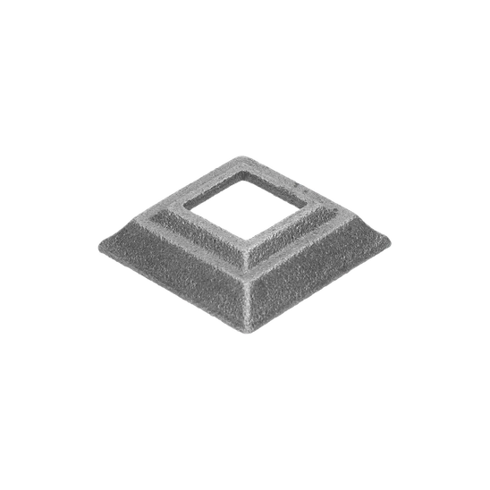 Krytka 50x50x16mm s otvorem 21x21mm, odlitek